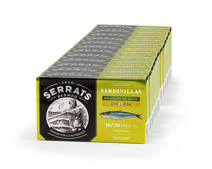 Conserva de Sardinillas con limón (12 latas) - SERRATS